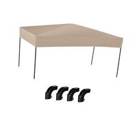 Fzaqwen Wagon Housse Auvent Pare-Soleil Couverture Trolley Résistante à La Pluie et Protection Solaire en Fibre de Verre Adaptée Au Activités Extérieur, Borwn