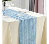 FZBANG Lot de 10 chemins de Table en Gaze 40 x 270 cm pour Mariage, fête prénuptiale, Anniversaire