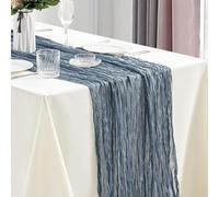 FZBANG Lot de 10 chemins de Table en Gaze 40 x 270 cm pour Mariage, fête prénuptiale, Anniversaire
