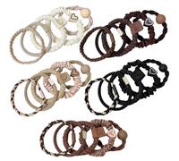 FZBNSRKO Lot de 20 élastiques à cheveux bohème pour femme - Joli bracelet pour cheveux fins et épais - Sans dommages - Élastiques en caoutchouc pour queue de cheval - Accessoires pour cheveux de sport