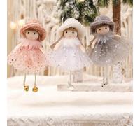 FZBNSRKO Lot de 3 pendentifs en forme d'ange pour No l, Nouvel An, anniversaire, mariage, Saint-Valentin (couleur al atoire)