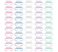 FZBNSRKO Lot de 50 brosses à ongles avec poignée pour nettoyer les orteils/ongles (couleurs mélangées)
