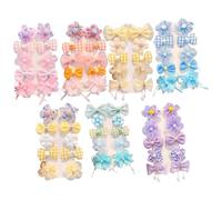 FZBNSRKO Lot de 60 pinces à cheveux antidérapantes entièrement doublées pour bébé fille - Accessoires à cheveux antidérapants pour bébé fille - Pour bébé/bébé/tout-petit/fille/adolescent (6 lots