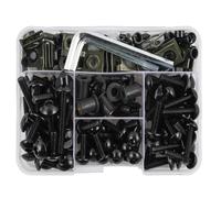 FZCSIMR Écrous Pare-Brise Kit Complet Vis Et Écrous Carénage pour Aprilia Kit visserie Moto(Noir)