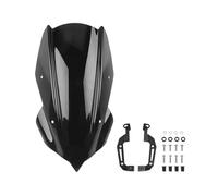 FZCSIMR Pare-Brise Moto pour Z 400 Z250 Z400 2019-2024 Moto Déflecteur Vent Bouclier Écran avec Support Accessoires Pare-Brise Pare-Brise Extension Pare-Brise Moto(Fumée)