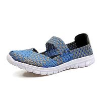 FZDX Chaussures à la Main élastique tissé à la Main Glisser sur Les Chaussures de Marche de Mode Respirant léger, 10 Couleurs, 8 Tailles