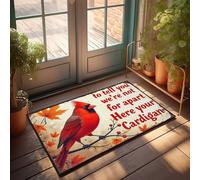 FZFN Accessoires de chambre cool pour adolescents garçons Cardinal d'automne : un cardigan douillet conte paillasson d'extérieur tapis de patte cadeau pour la décoration de la maison (40 x 60 cm)