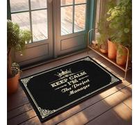 FZFN Accueil Accessoires de bar Tapis de motocross - Keep Calm I'm The Project Manager Super Absorbant Bain Résistant aux taches (50 x 80 cm)