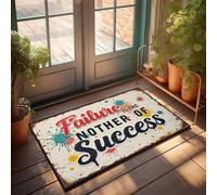 FZFN Bar Decor For Home Failure Is The Mother Of Success : Paillasson avec citation inspirante Décoration de sous-sol (40 x 60 cm)