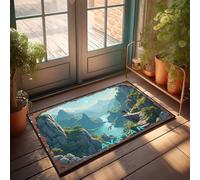 FZFN Décoration de bar pour la maison Avatar : le dernier maître de l'air - Paillasson aventure aérienne Décoration d'entrée sous-sol (40 x 60 cm)