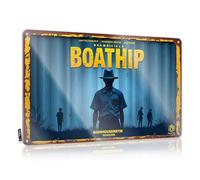 FZFN Décoration de porte pour chambre à coucher Boathip : A Journey Through Shadows And Lights - Panneau en étain - Décoration de bar - 30 x 40 cm