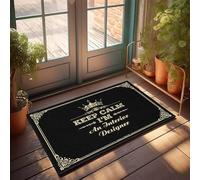 FZFN Grand tapis de bain « Keep Calm I'm An Interior Designer » | Home Alone Door Kitchen Anti Fatigue Man (50 x 80 cm)