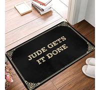 FZFN Jude Gets It Done Tapis de bain lavable et absorbant pour salle de bain 65 x 90 cm