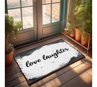 FZFN Paillasson d'hiver en plein air Love Laughter: Embracing Joy In Every Moment Paillasson Décoration de bar pour la cuisine (40 x 60 cm)