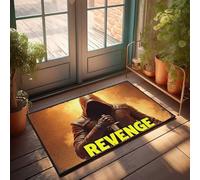 FZFN Paillasson d'hiver extérieur Revenge : The Hooded Figure'S Vengeance Paillasson Home Bar Decor Tapis pour la cuisine (40 x 60 cm)