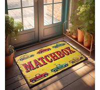 FZFN Paillasson d'hiver pour l'extérieur vintage avec boîte d'allumettes : un voyage nostalgique à travers le temps, tapis de décoration pour la maison, le bar, la cuisine (65 x 90 cm)