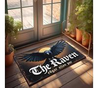 FZFN Paillasson « The Raven : A Gothic Tale » par Edgar Allan Poe - Accessoire de bar pour la piscine (50 x 80 cm)