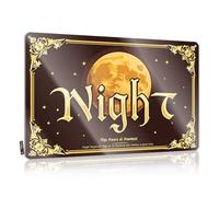 FZFN Panneau en métal amusant - Décoration murale amusante - Contes mystiques au clair de lune : Les légendes de Montest - Décoration murale amusante (20 x 30 cm)