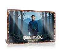 FZFN Panneau en métal « Man Cave Signs And Decor Unreliable : The Man In The Forest » - Panneau en métal vintage amusant (20 x 30 cm)