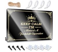 FZFN Panneau mural réutilisable vintage avec inscription « Keep Calm I'm Almost A Forklift Operator Fall Nostalgic » (20 x 30 cm)