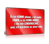 FZFN Plaque en étain vintage amusante avec inscription « Ken's Passion : A Lifelong Hobby And Friendship » (30 x 40 cm)