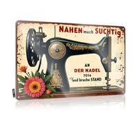 FZFN Plaque en métal avec inscription Man Cave Signs And Decor Vintage Sewing Machine : A Nostalgic Journey Through Time (30 x 40 cm)