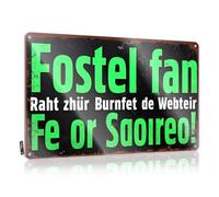 FZFN Plaque en métal pour homme Cave Supporter Fostel Goes Back to Website Forum or Discussion! Décoration de porte de chambre à coucher, accessoires de bar pour homme C (30 x 40 cm)