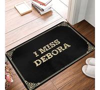 FZFN Rug I Miss Debora - Tapis de protection pour animaux de compagnie, tapis de cuisine en caoutchouc lavable en machine pour café, chambre à coucher, salon (65 x 90 cm)