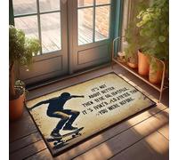 FZFN Rug It's Not About Better Than Anyone Else It's About Being Better Than You Were, Tapis de sol tressé en mousse à mémoire de forme pour homme (40 x 60 cm)