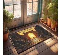 FZFN Runner Desert Storm : A Journey Through Time, tapis de bain absorbant à séchage rapide, idéal pour les zones à fort trafic (40 x 60 cm)
