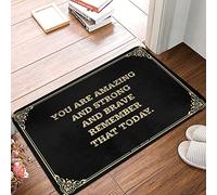 FZFN Runner You Are Amazing And Strong And Brave, remember That Today. - Grande porte d'extérieur pour camping-car, van, tapis de fatigue, parfait pour une utilisation en intérieur (65 x 90 cm)
