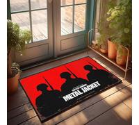 FZFN Stanley Kubrick's Veste en métal : un conte de guerre dans les ombres Décorations de patio modernes - Chemin de douche lavable antidérapant pour la maison (65 x 90 cm)