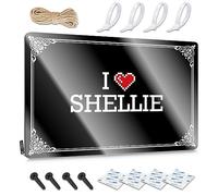 FZFN Stuff For Teens, Art Funny Accessories Wall Decor Americana Rustic Metal Sign For Man Cave | Sous-sol Bar Holiday Gift Custom I Love Shellie (30 x 40 cm)