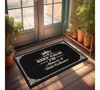 FZFN Tapis Boho Area Keep Calm I'm Almost A Debt Collector | Décoration de cour avant antidérapante et imperméable pour tapis d'intérieur, idéal pour Noël et salle de jeux (40 x 60 cm)