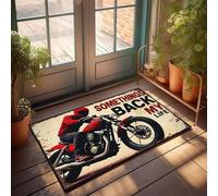 FZFN Tapis de bain amusant pour porte de chambre - Something's Back In My Life absorbant l'eau, profil bas, absorbant, porte intérieure pour fléchettes (65 x 90 cm)
