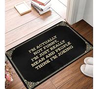 FZFN Tapis de bain antidérapant avec inscription « I'm Actually Not Funny, I'm Just Really Mean And People Think I'm Joking » (65 x 90 cm)