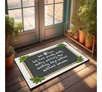 FZFN Tapis de bienvenue de ferme « We Have fièrement Duly Acikry Wreising Days Working Dalys Without S » - Accessoires de piscine et de bar (50 x 80 cm)
