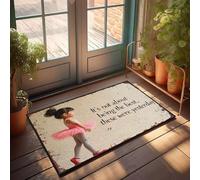 FZFN Tapis de couloir lavable - Accessoires de chambre à coucher - Profil bas - It's Not About Being The Best These Were Yesterday. Cuisine lavable de camping personnalisée (65 x 90 cm)