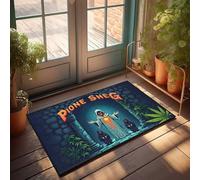 FZFN Tapis de cuisine Pione Sheg : The Enigmatic Gateway, mousse à mémoire de forme absorbant, tapis de sol, idéal pour les zones à fort trafic (40 x 60 cm)