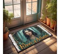 FZFN Tapis de douche décoratif pour salle de bain d'invités | Échos de l'Atlantide : un voyage à travers le temps Porte en mousse amusante (50 x 80 cm)