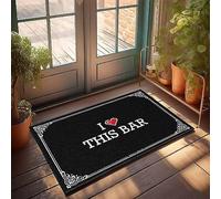 FZFN Tapis de douche pour décoration de porte d'automne - I Love This Bar imperméable pour intérieur résistant aux taches (40 x 60 cm)