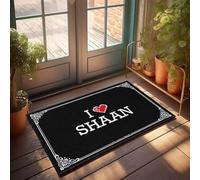 FZFN Tapis de moto « Fall Door » « I Love Shaan » (40 x 60 cm)