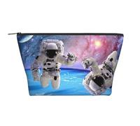 FZGGWYHL Astronauta Planet Trousse de toilette de voyage imprimée pour le quotidien, Noir , Taille unique, Organiseur de sac