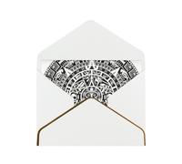 FZGGWYHL Carte de vœux imprimée Calendrier Maya End of The World avec enveloppe Carte de vœux décorative