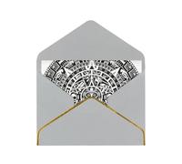 FZGGWYHL Carte de vœux imprimée Calendrier Maya End of The World avec enveloppe Carte de vœux décorative