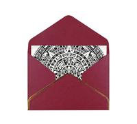 FZGGWYHL Carte de vœux imprimée Calendrier Maya End of The World avec enveloppe Carte de vœux décorative