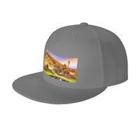 FZGGWYHL Country Farm Casquette de baseball réglable pour adulte, gris, 4-8
