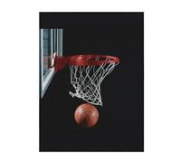 FZGGWYHL Couverture en flanelle imprimée basket-ball