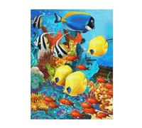 FZGGWYHL Couverture en flanelle imprimée océan tropical mer poisson