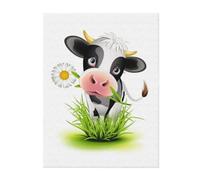 FZGGWYHL Couverture en flanelle imprimée vache mignonne